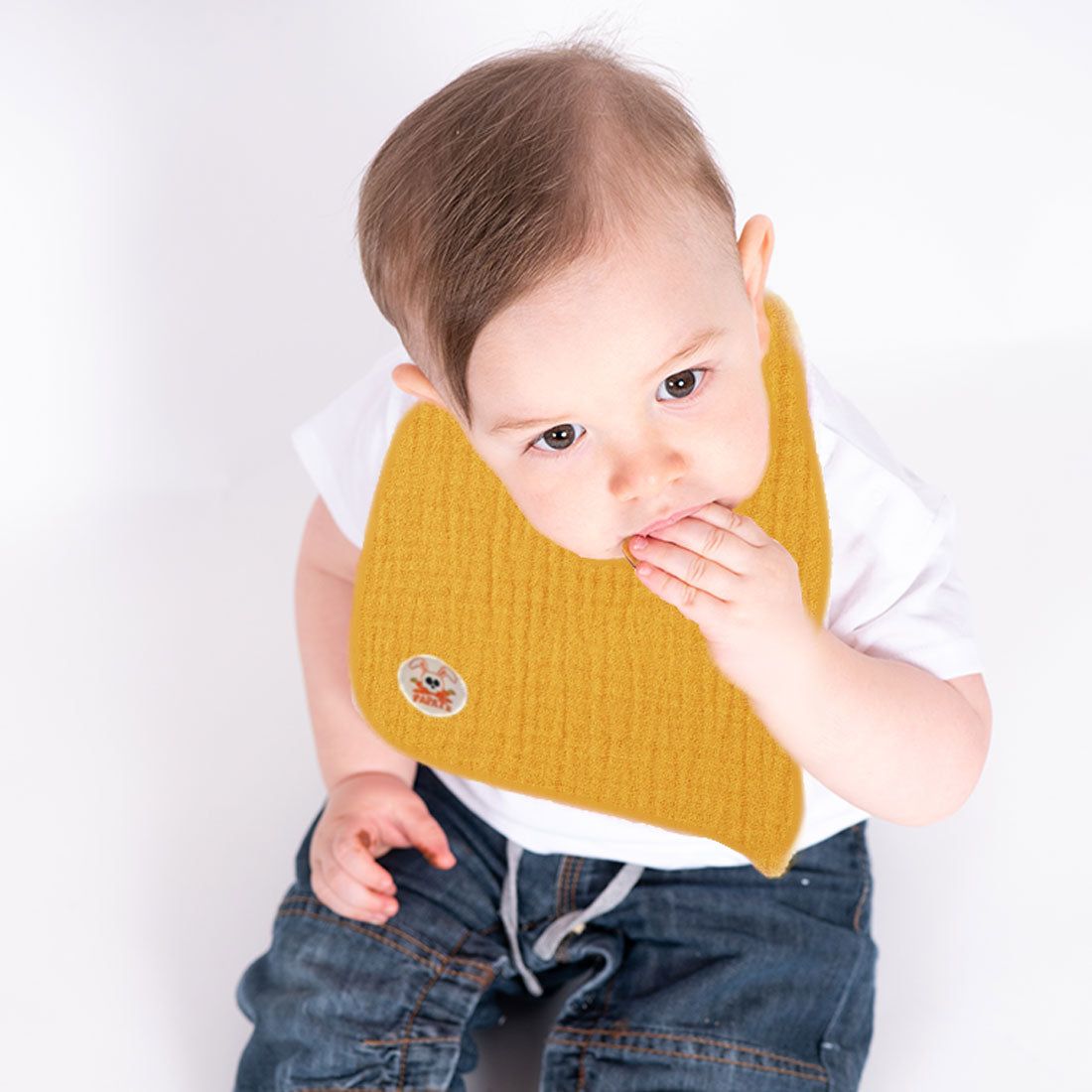 Organic Cotton Bib - Honey - Nattljus
