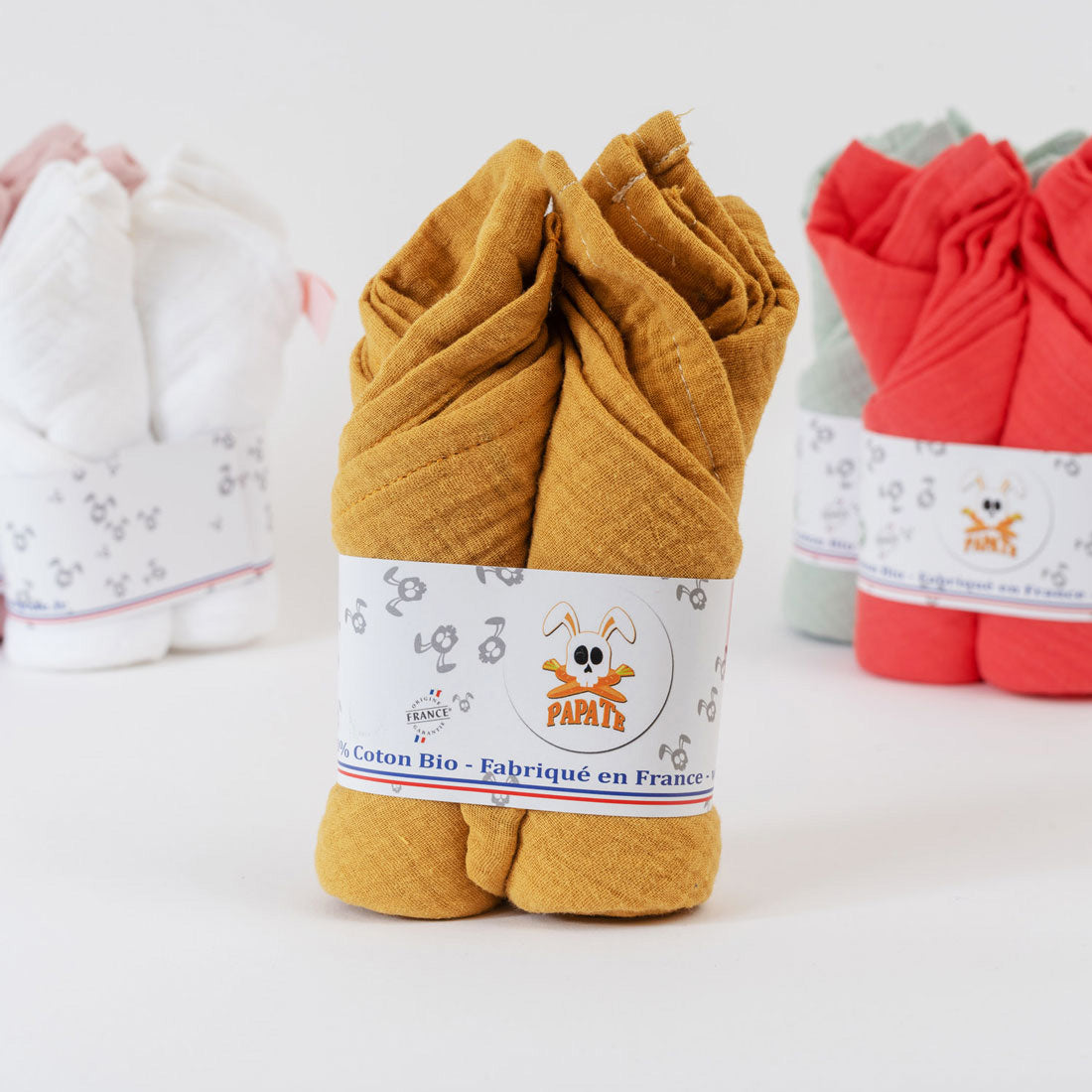 Organic Cotton Swaddles - Honey - Nattljus