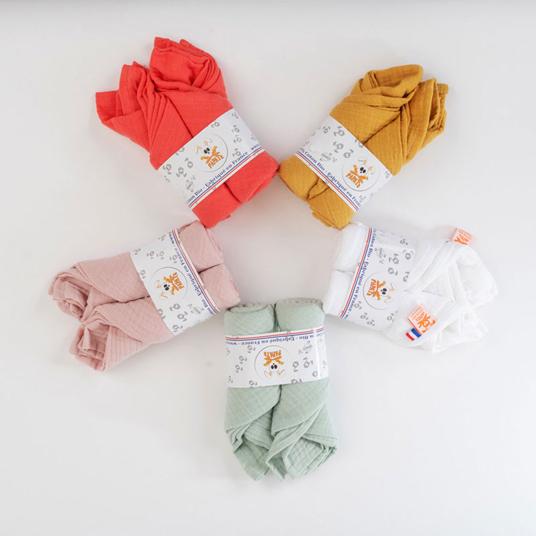 Organic Cotton Swaddles - Honey - Nattljus