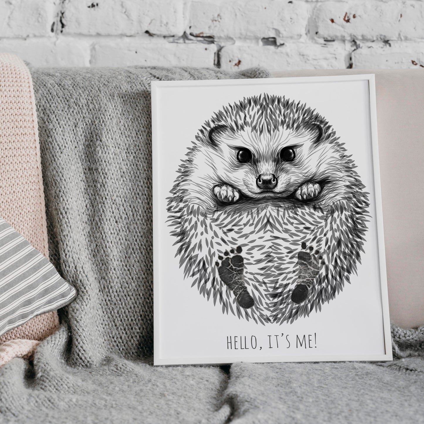 Personalized Footprint Kit - Hedgehog - Nattljus
