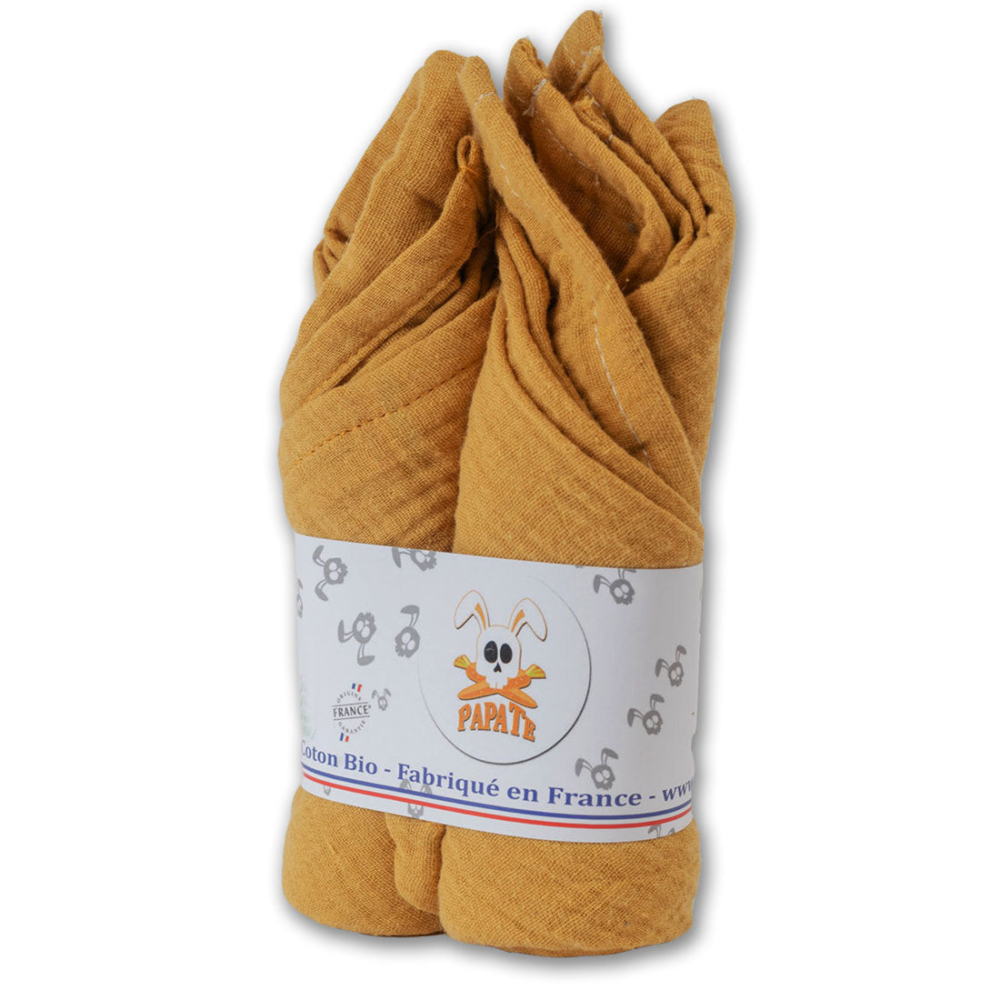 Organic Cotton Swaddles - Honey - Nattljus