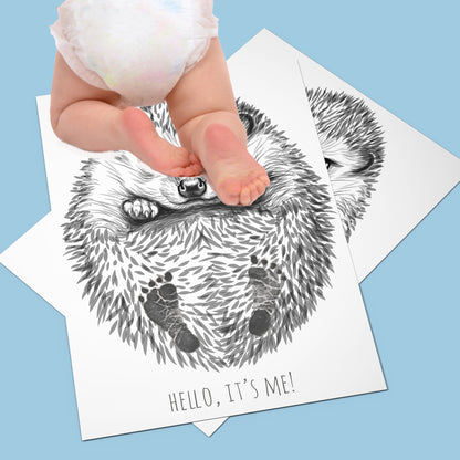 Personalized Footprint Kit - Hedgehog - Nattljus