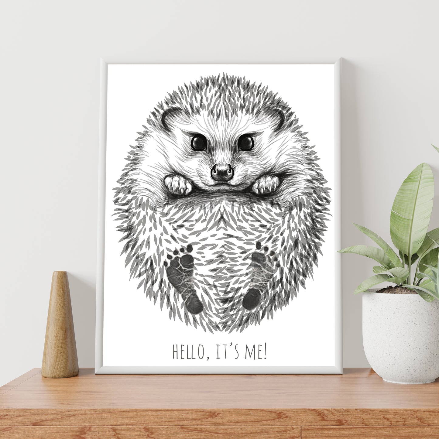 Personalized Footprint Kit - Hedgehog - Nattljus