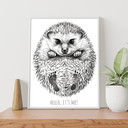 Personalized Footprint Kit - Hedgehog - Nattljus