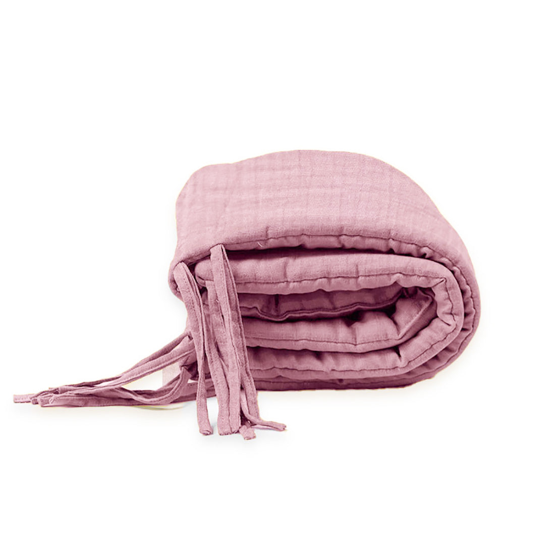 Organic Bed Bumper - Pink