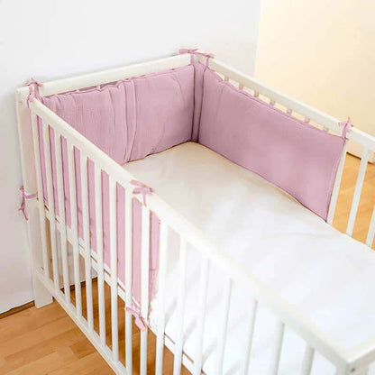 Organic Bed Bumper - Pink